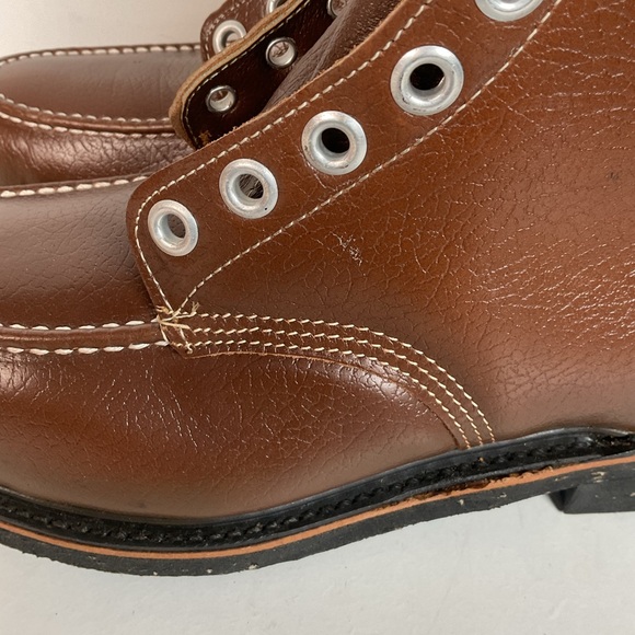 Vintage Thom McAn Moc Toe Boots | Insulated | Safety Toe | 1960s | Men’s 9 E main image 4